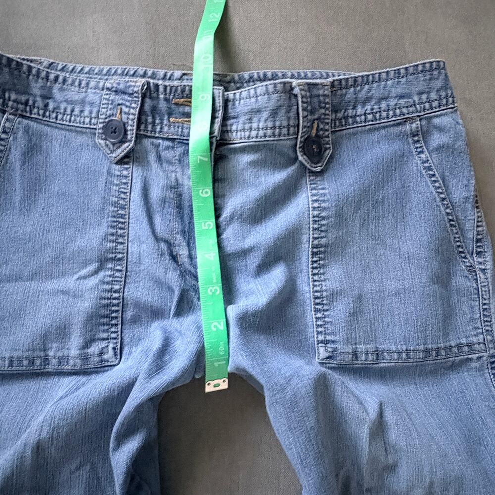 Y2K Denim Cargo Capri LowRise Baggy Wide Leg Utility Jeans NO TAGS (10)SeePics! - Picture 6 of 8